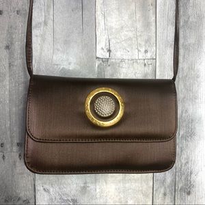 SANREMO Italy Vintage Satin Crossbody Bag Milano Italy